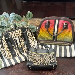 L.A.M.B. Handbag 3 for 1 Lot Satchels Rasta Kingston!